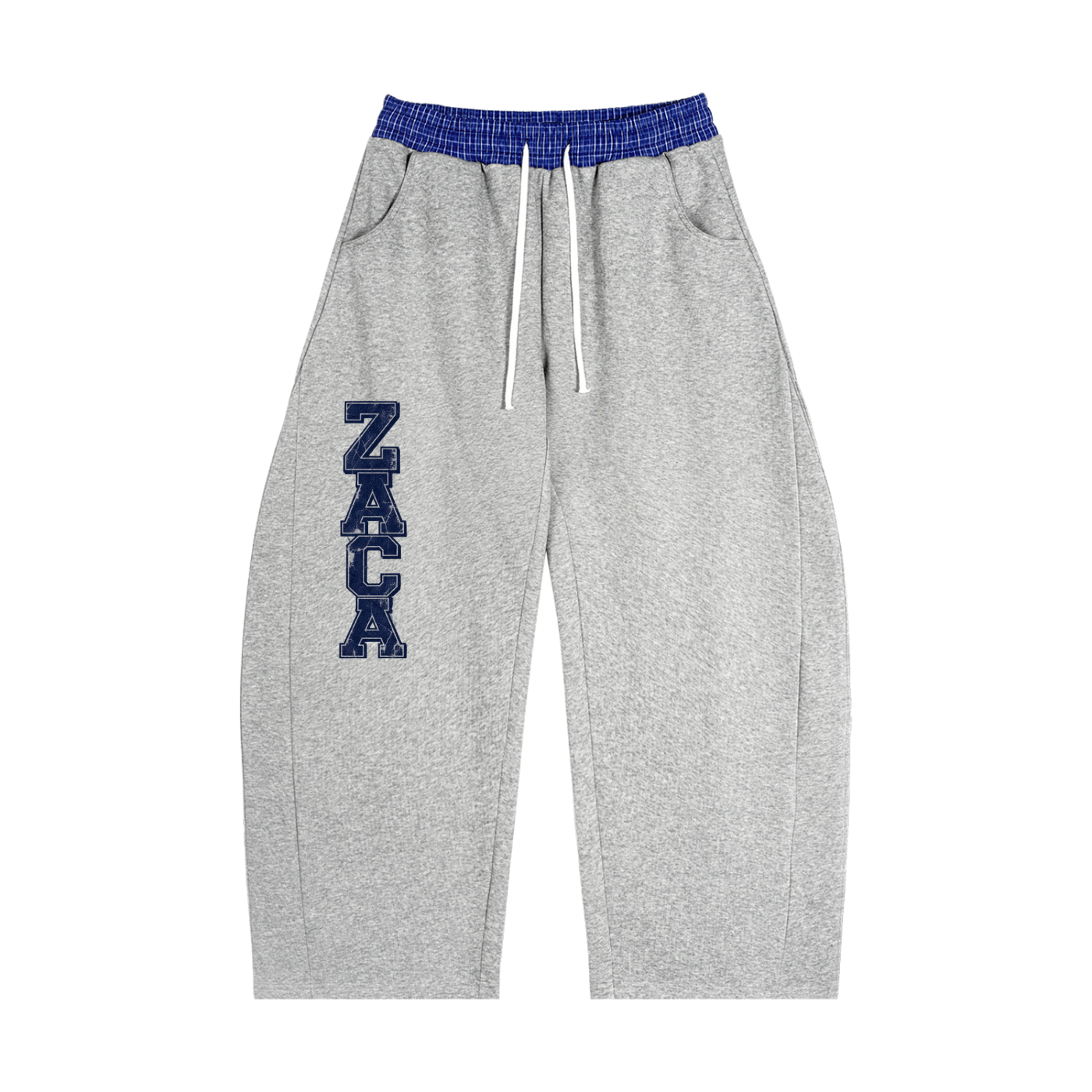 ZACA Plaid Barrel Sweats